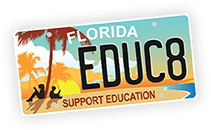 EDUC8 - Florida License to Learn License Plate